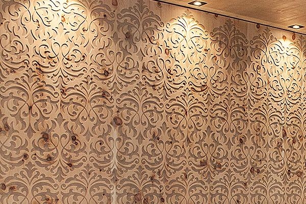 ornamentwand zirbe