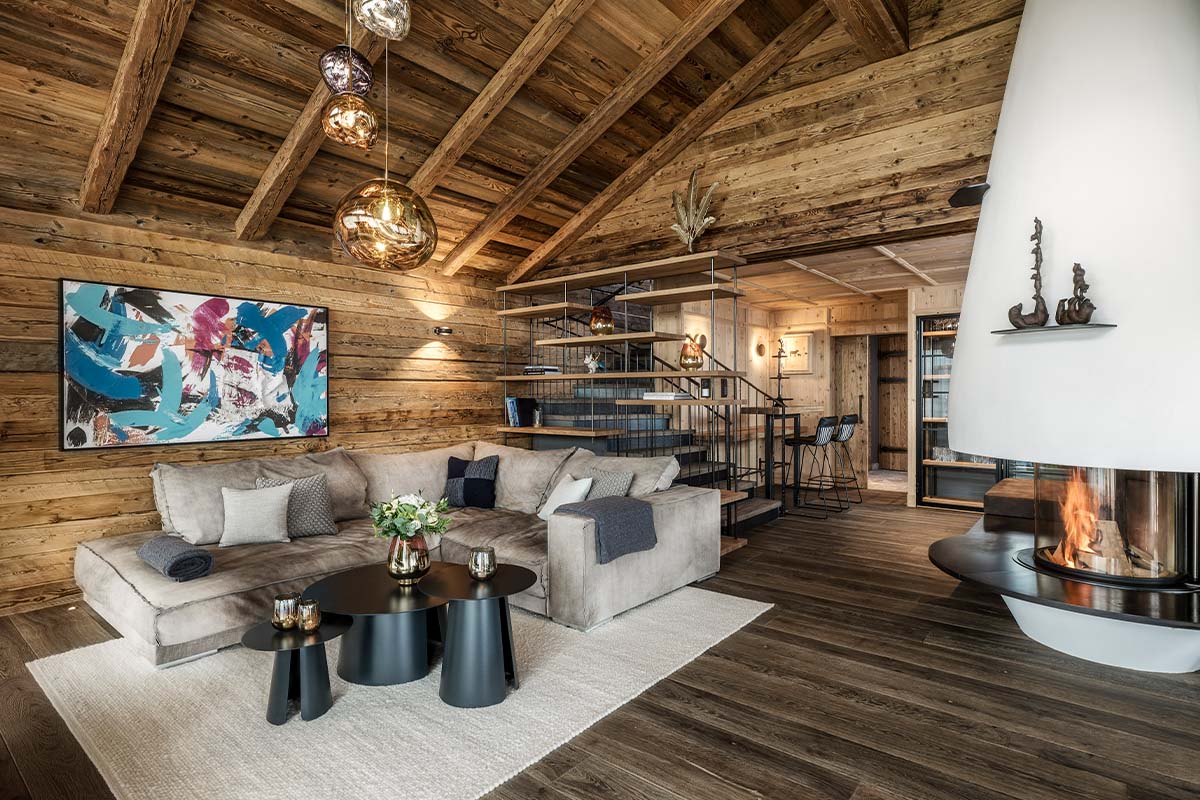 senhoog leogang wohnzimmer